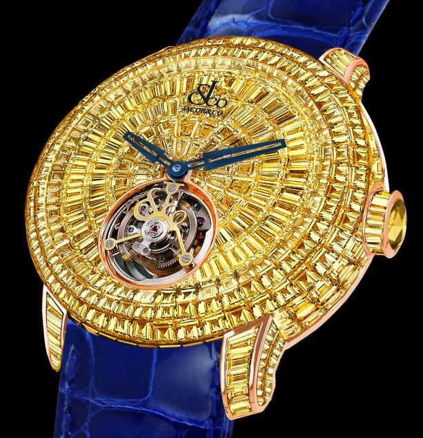 Jacob & Co CAVIAR TOURBILLON BAGUETTES YELLOW DIAMONDS CV201.50.YD.UA.A Replica watch